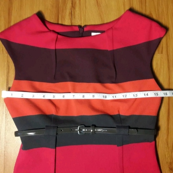 🌟SOLD🌟Calvin Klein Striped Sheath Dress Womens - Picture 5 of 8